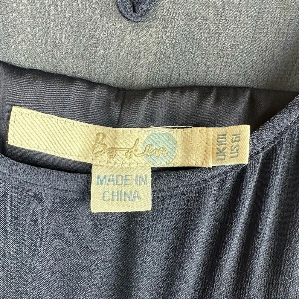 Boden sheer detail cocktail dress size 6L